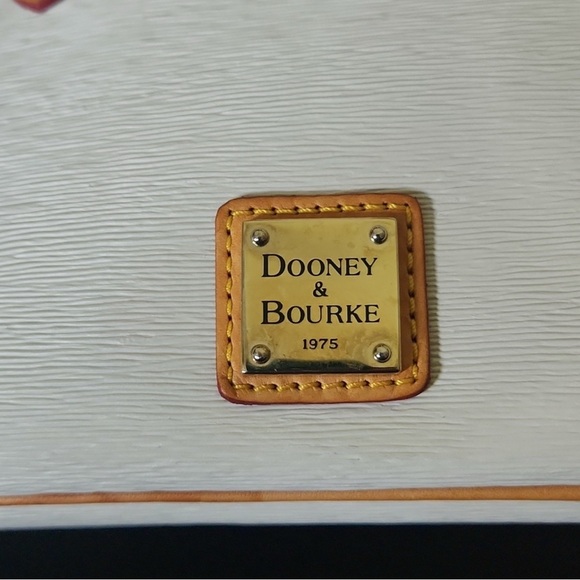 Dooney & Bourke White and Tan Crossbody Bag - Picture 2 of 9